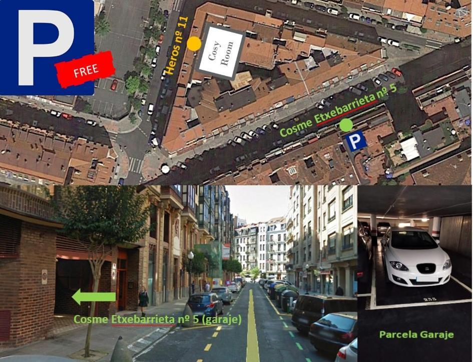 Cosy Room - Guggen º Parking Free Bilbao Exteriör bild